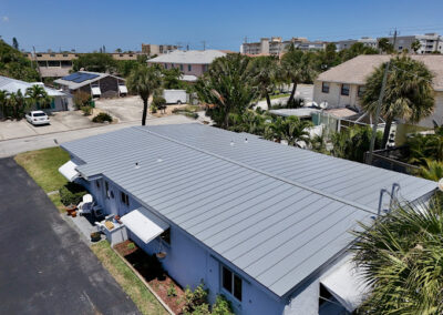 Image of a Mill finish Tri County Metals standing seam metal roof