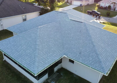 Shingle re-roof installation by Eagle Roofing and Construciton