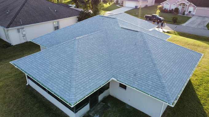 Shingle re-roof installation by Eagle Roofing and Construciton